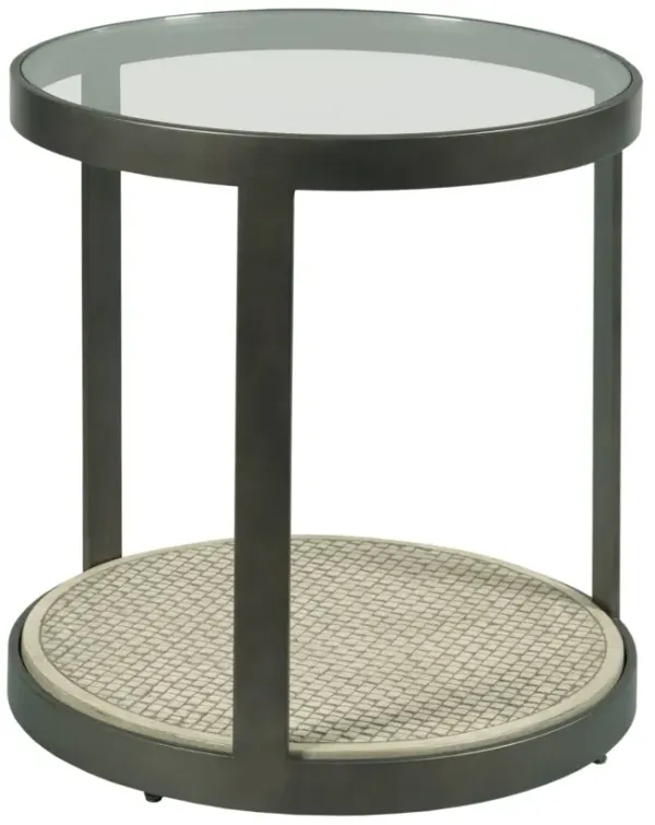 Hammary Hidden Treasures Concrete Round End Table