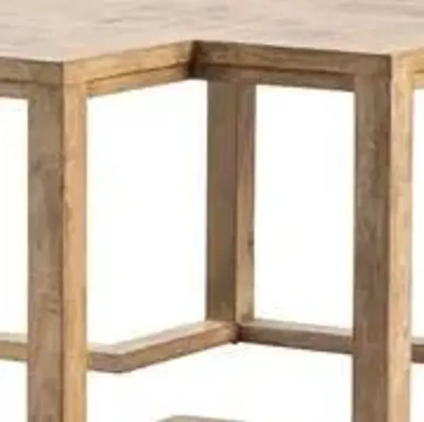 Crestview Winfield Brown Diamond Cocktail Table