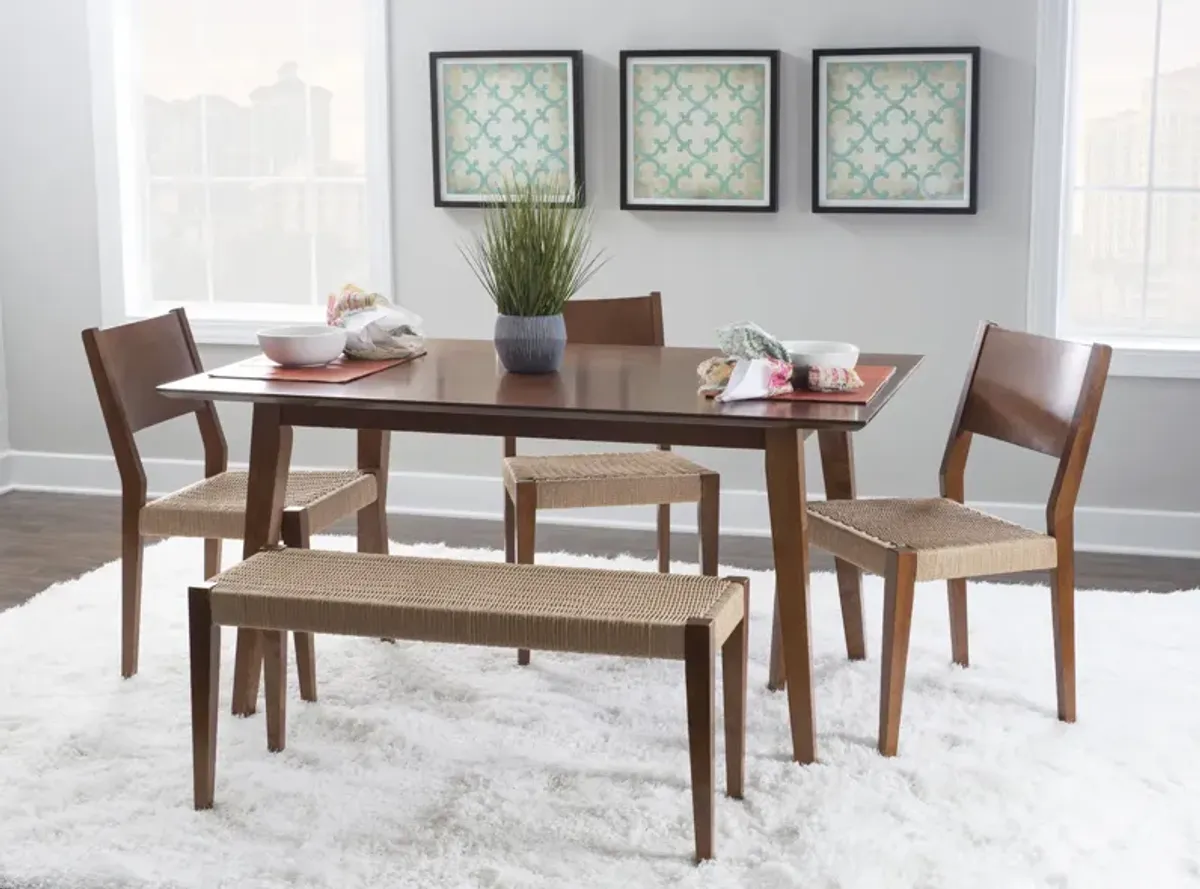 Powell Cadence 6-Piece Dining Set Brown