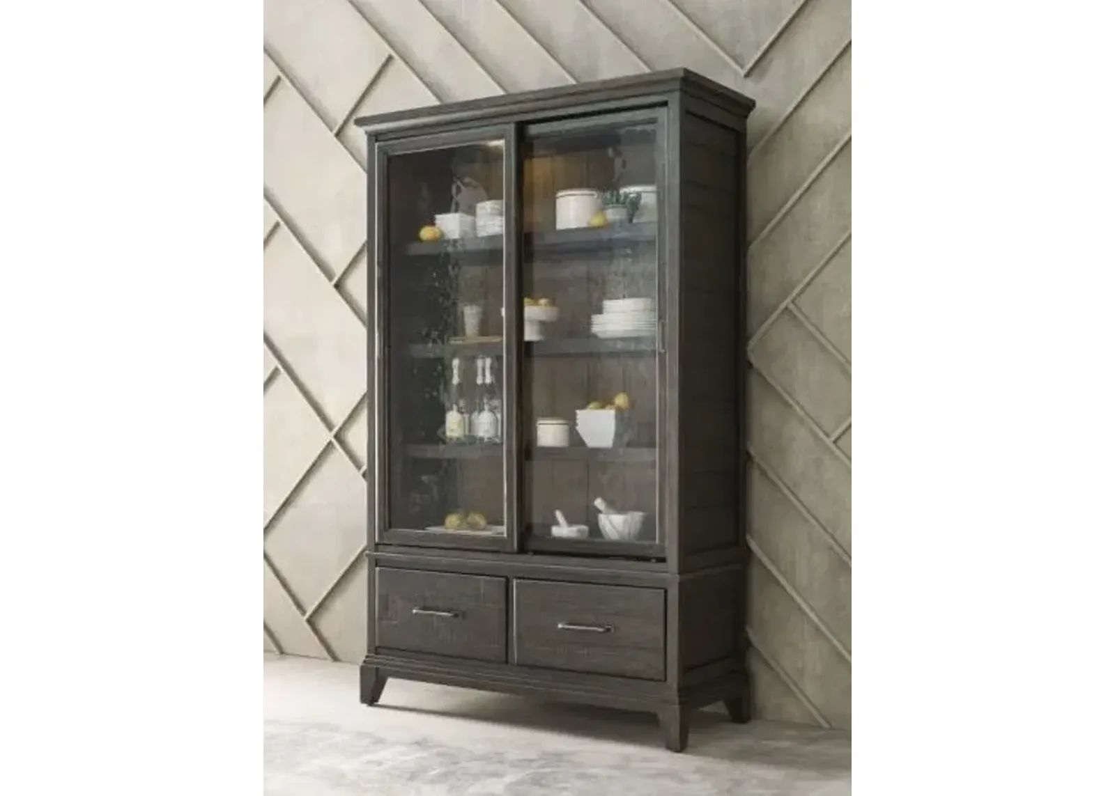 Kincaid Darby Charcoal Display Cabinet