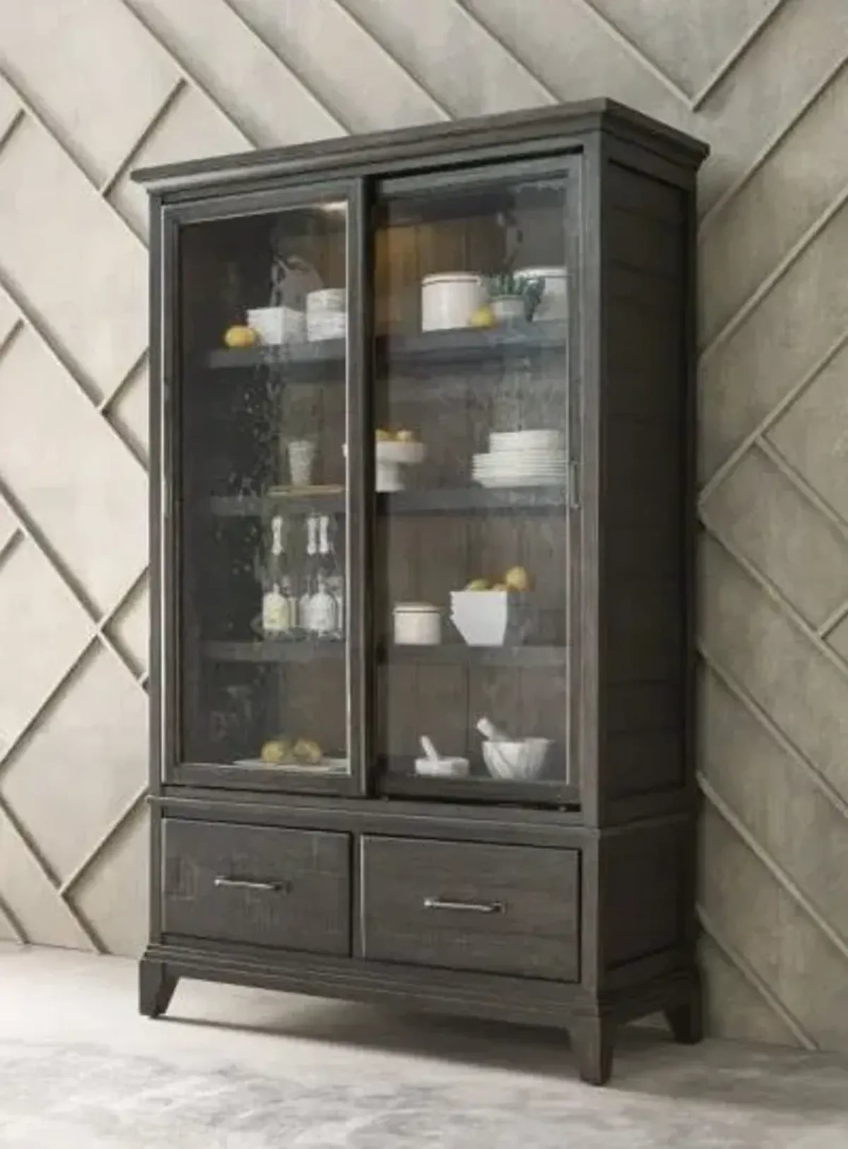 Kincaid Darby Charcoal Display Cabinet