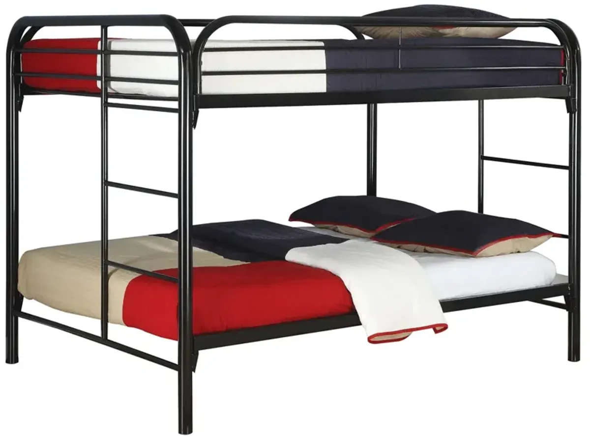 Coaster Morgan Metal Full Over Full Bunk Bed Black