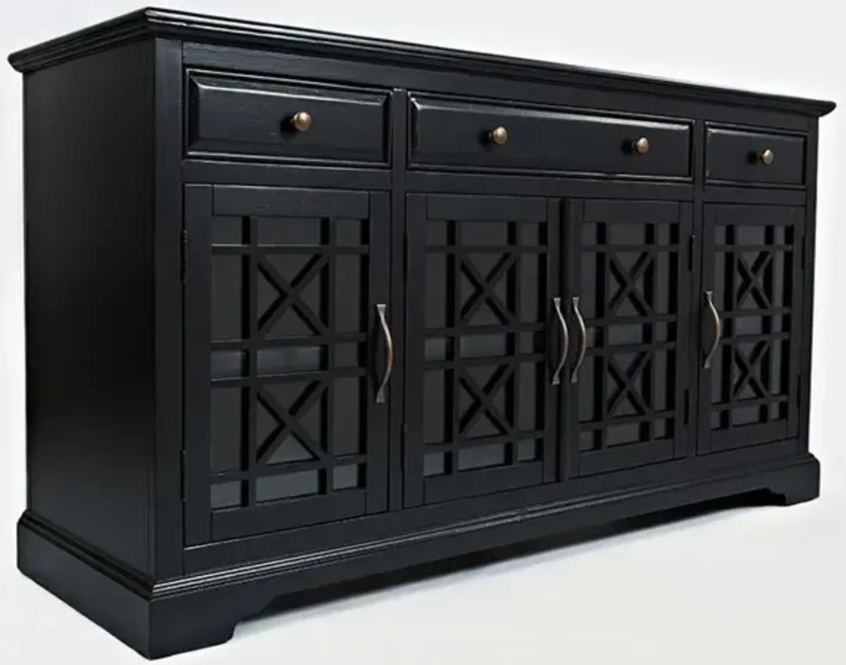 Craftsman 60 Inch Media Unit Antique Black