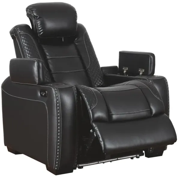 Ashley Party Time Midnight Powder Adjustable Headrest Recliner