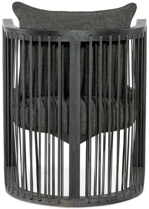 Hooker Furniture Wilde Charred Distressed Black Club Chair