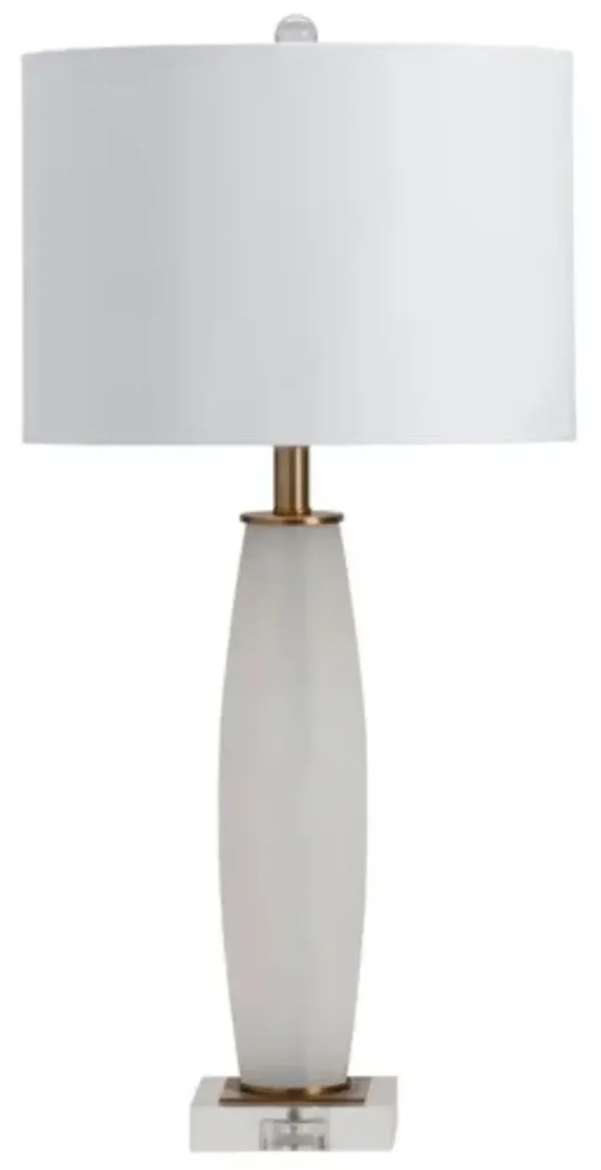 Crestview Simmons White Tapered Table Lamp