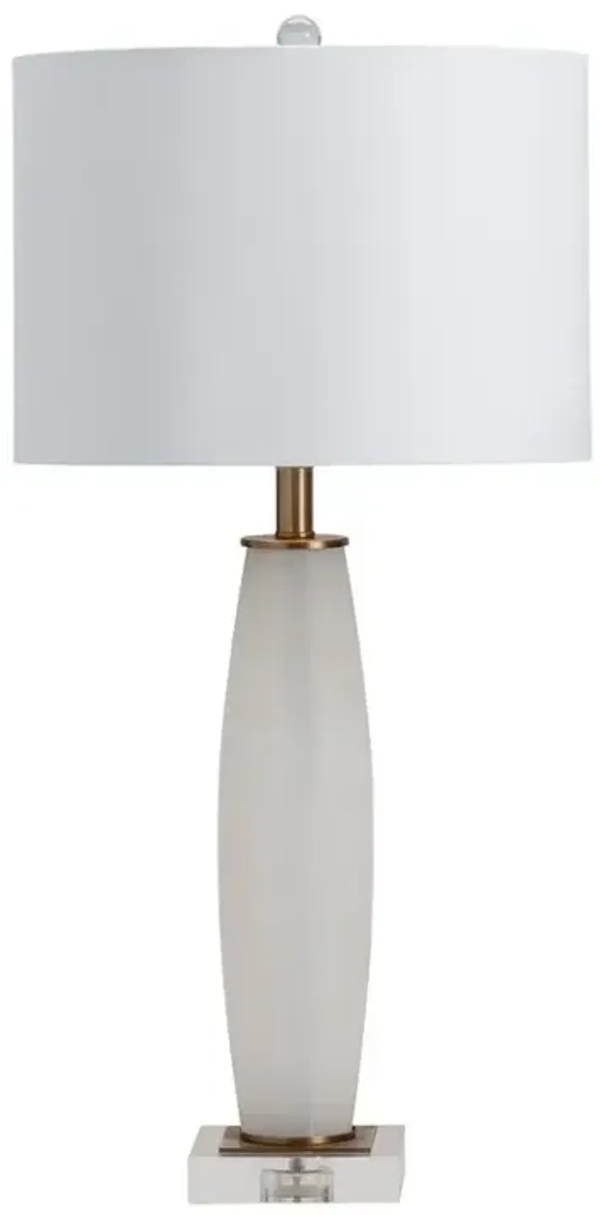 Crestview Simmons White Tapered Table Lamp