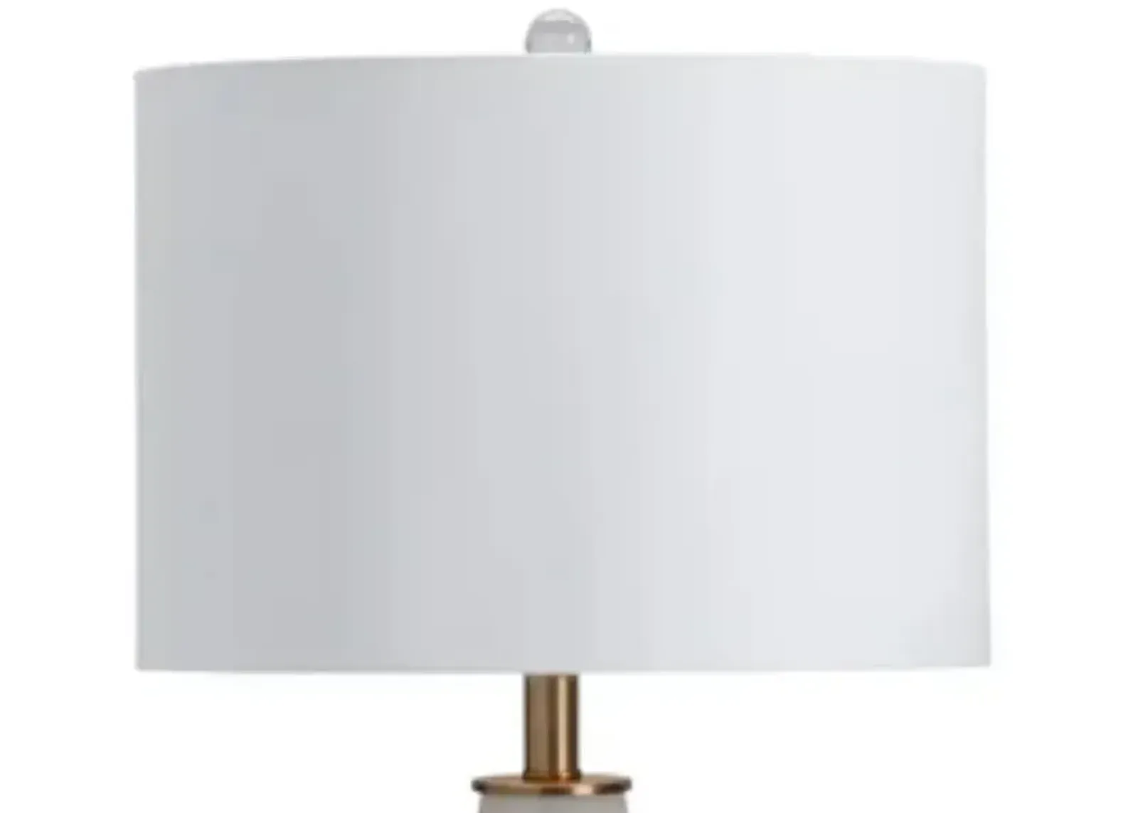 Crestview Simmons White Tapered Table Lamp