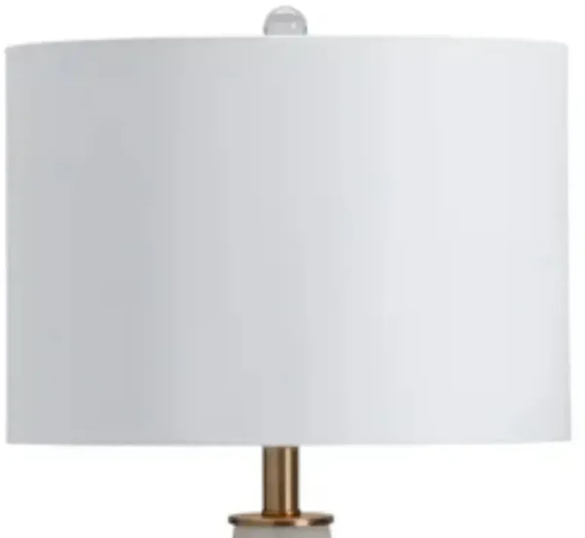 Crestview Simmons White Tapered Table Lamp