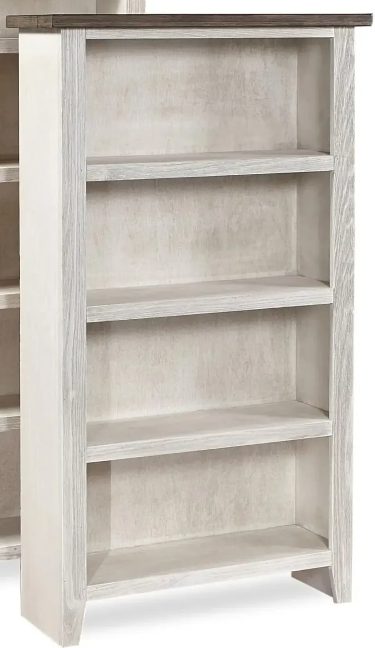 Aspenhome Eastport Drifted White 74 Inch Bookcase