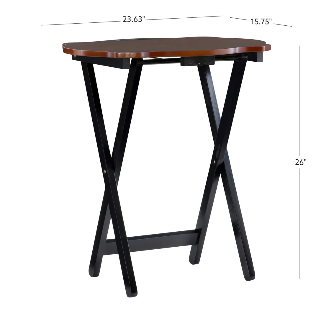 SERPENTINE BLACK TRAY TABLE