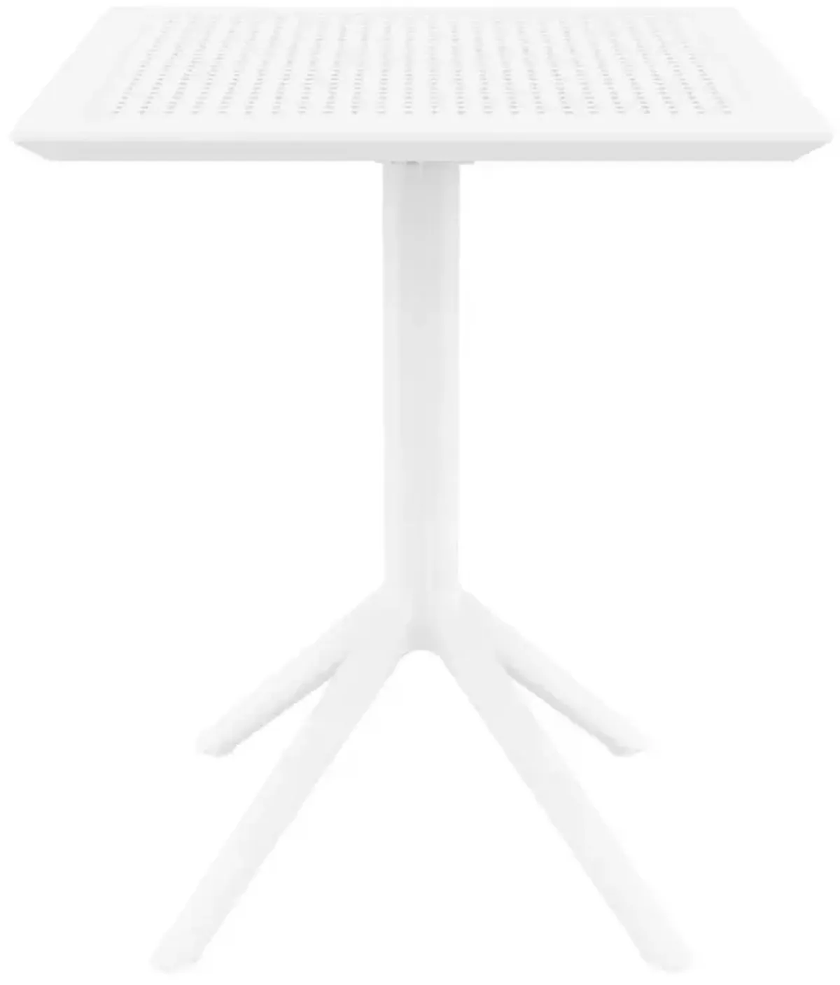 Compamia 24 Inch Outdoor Sky Square Folding Table White