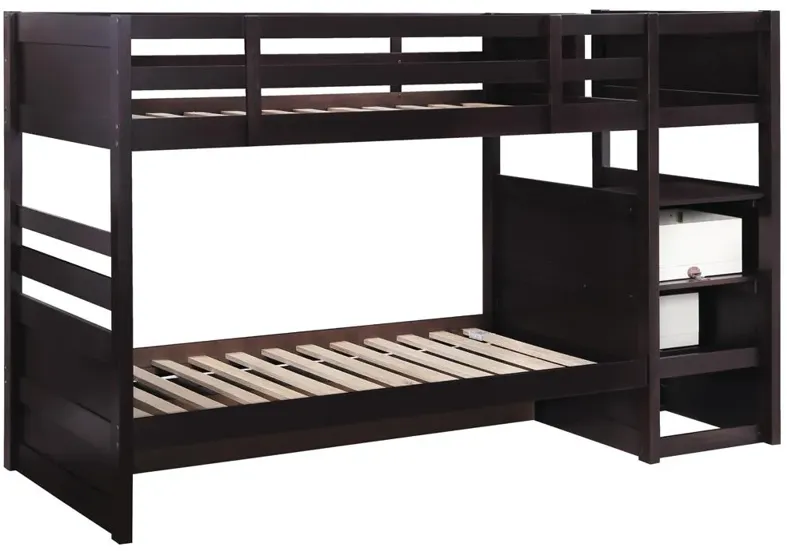 ELLIOTT TWIN-OVER-TWIN BUNK BED CAPPUCCINO