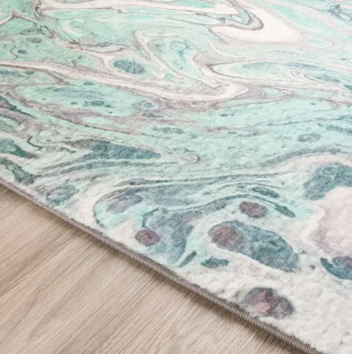 Dalyn Aqua Whispers Serpentine Marble 5'X8' Area Rug