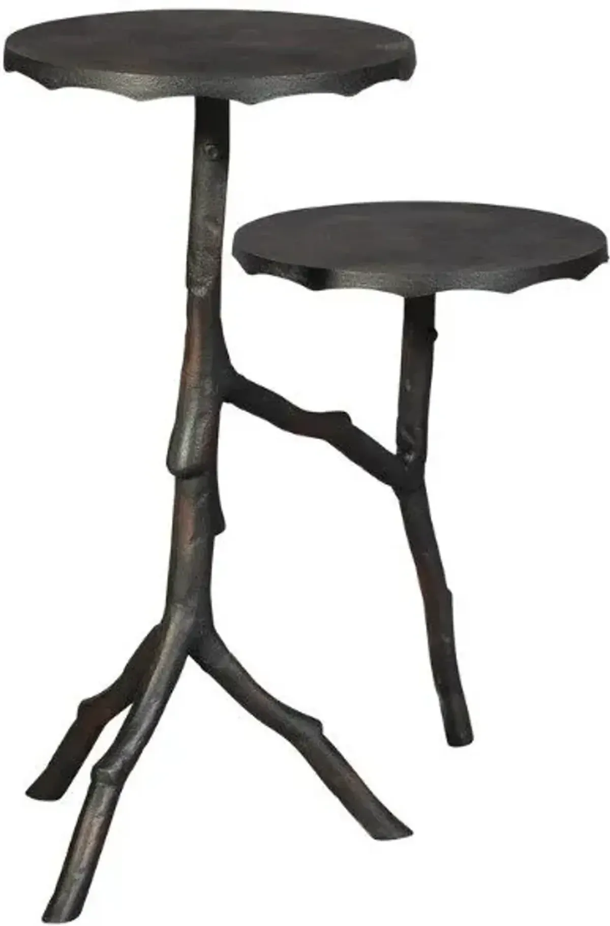 Hekman Antique Copper Twin Twig Side Table