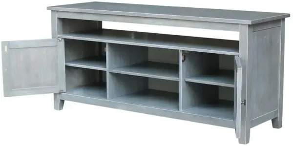 John Thomas Destinations Sturbridge TV Center in Heather Gray