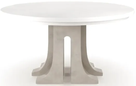 AQUEDUCT DINING TABLE IN LINO BIANCO (WHITE)