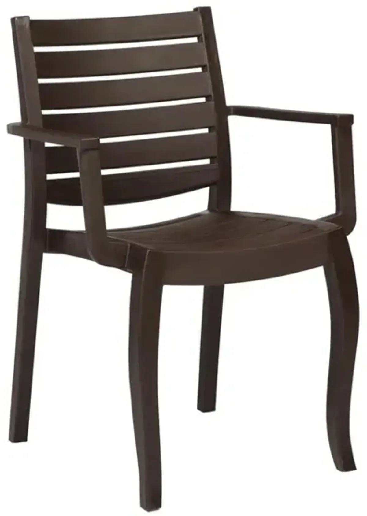 Rainbow Outdoor Zeus Wood Armchair in Brown