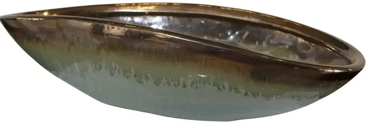 Uttermost Iroquois Green Glaze Bowl