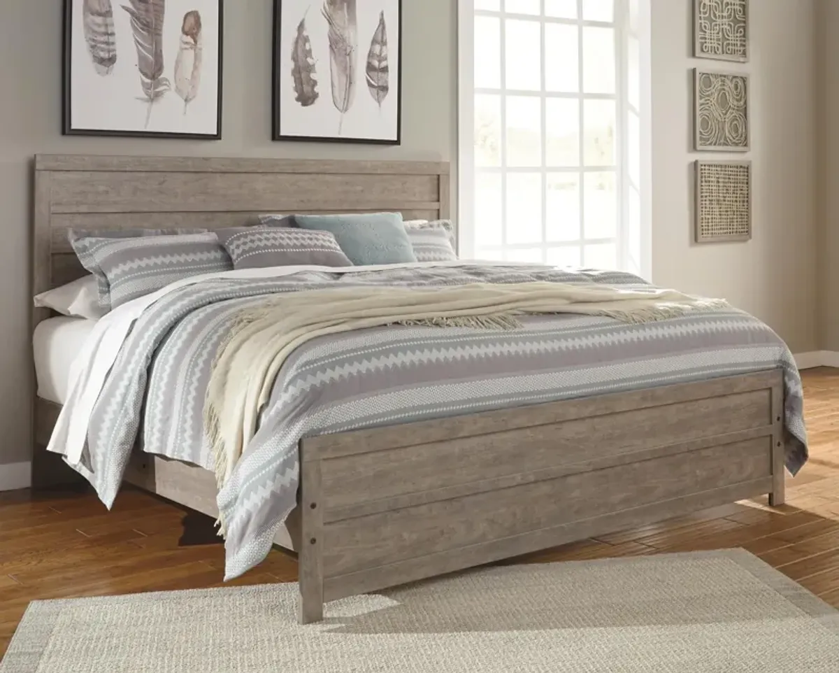 Ashley Culverbach Gray King Panel Bed