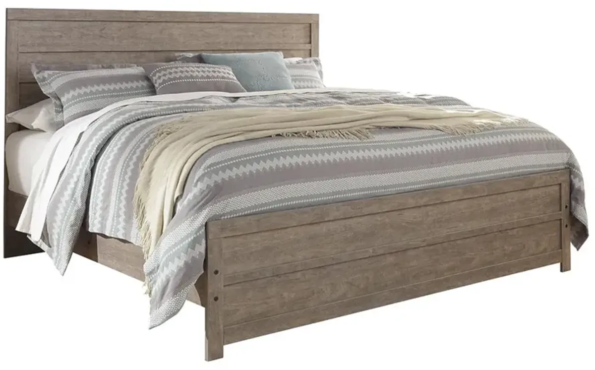 Ashley Culverbach Gray King Panel Bed