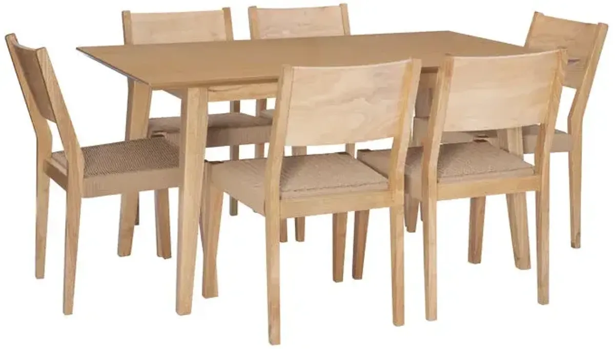 Powell Cadence 7-Piece Dining Set Natural