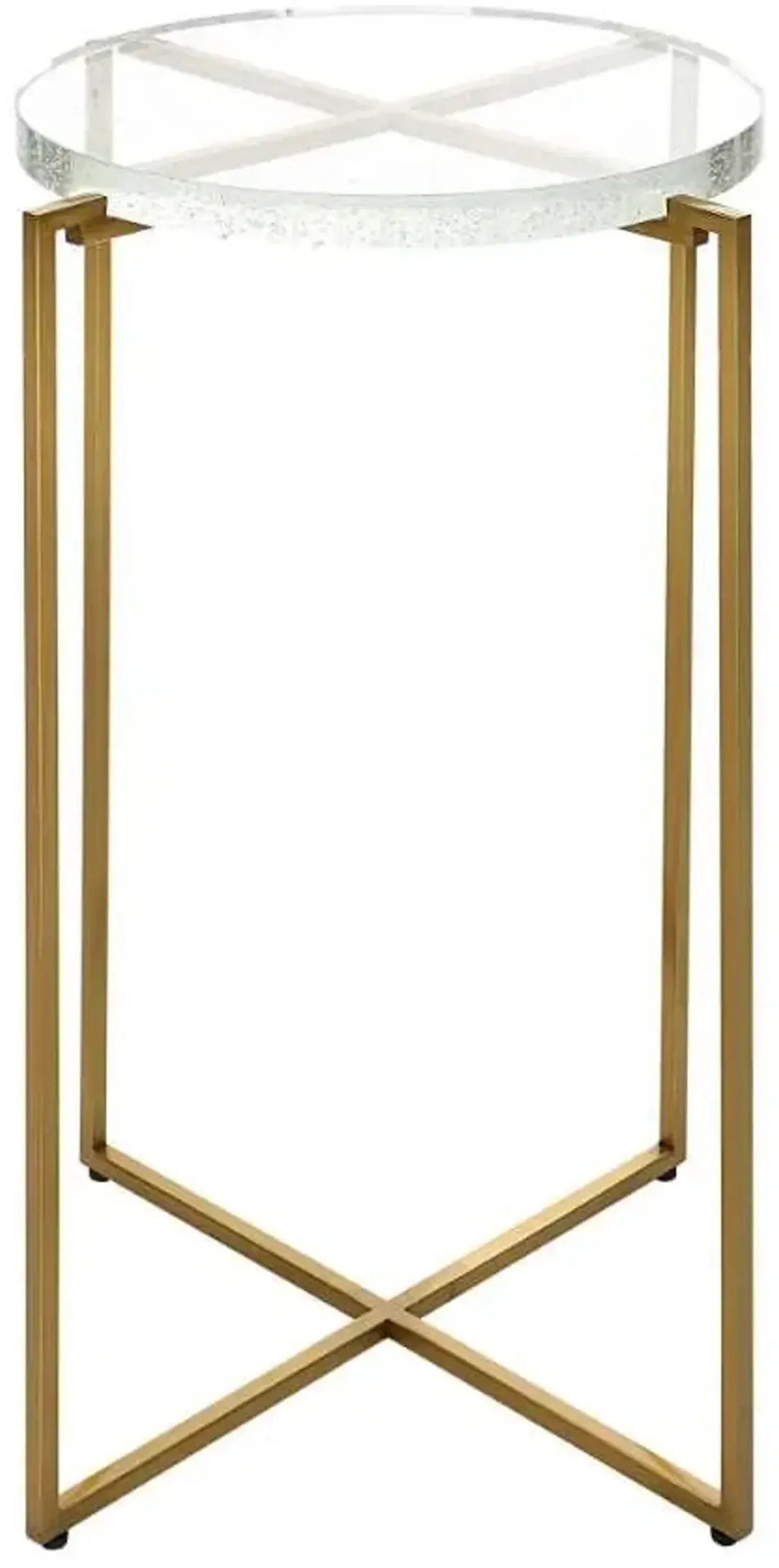 Uttermost Star-Crossed Brushed Gold Accent Table