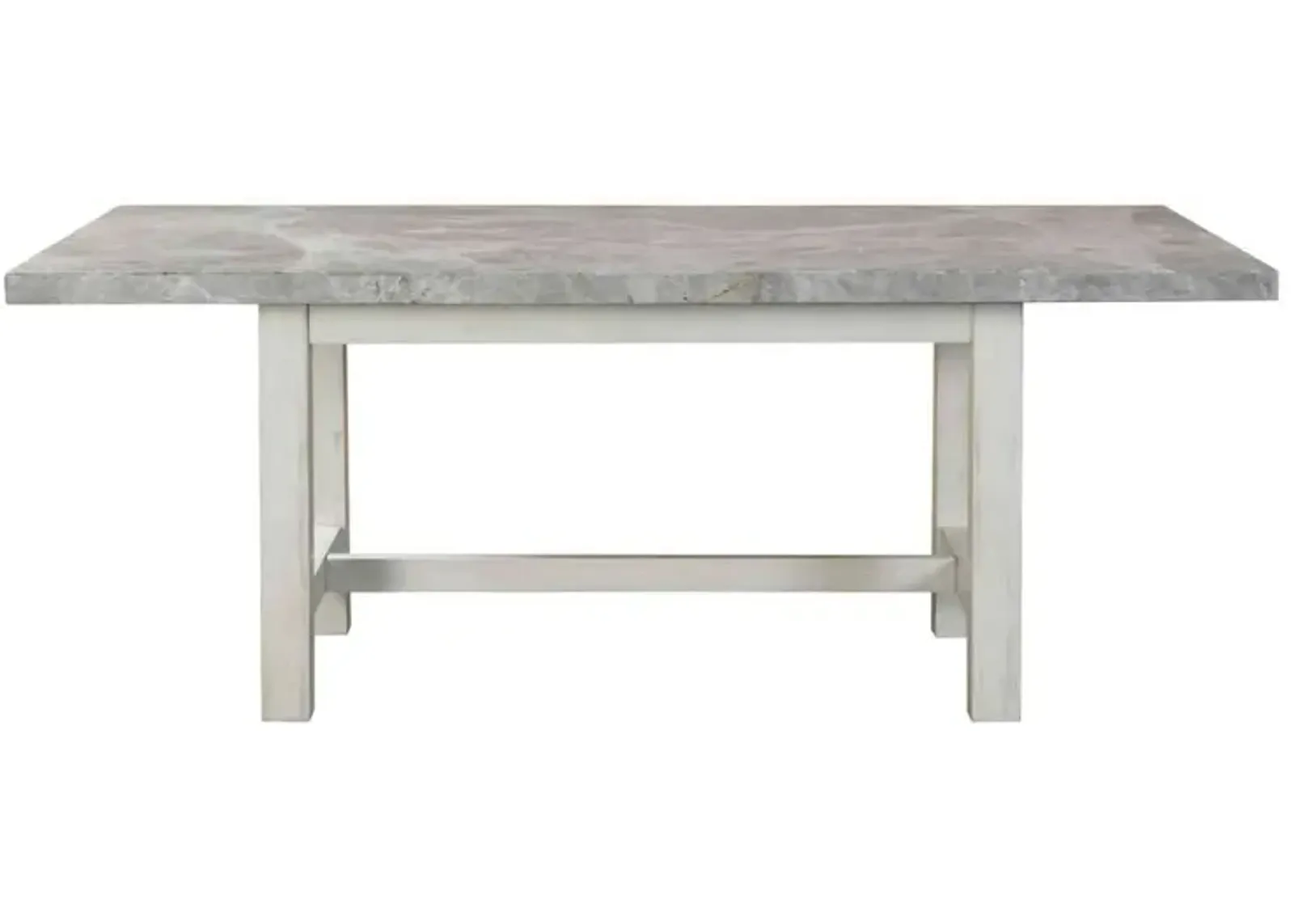 Steve Silver Canova 78 Inch Gray Marble Top Dining Table