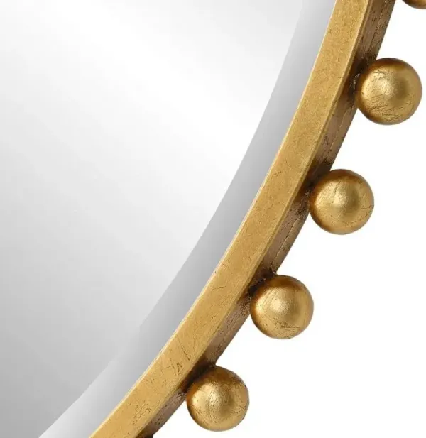 Uttermost Taza Gold Round Mirror