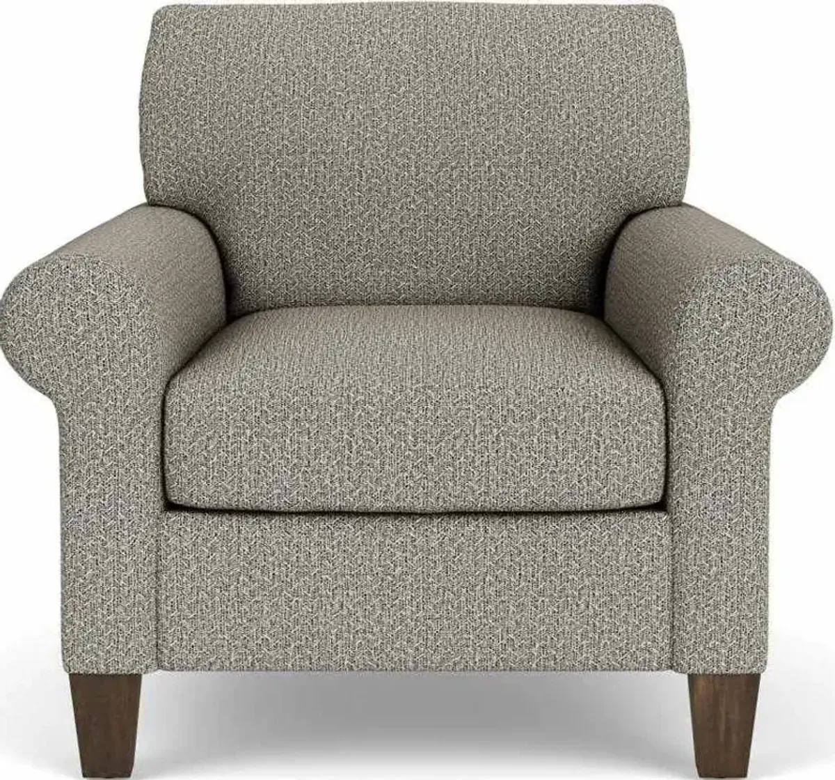 Flexsteel South Haven Gray Quarry Rolled Arm Chair