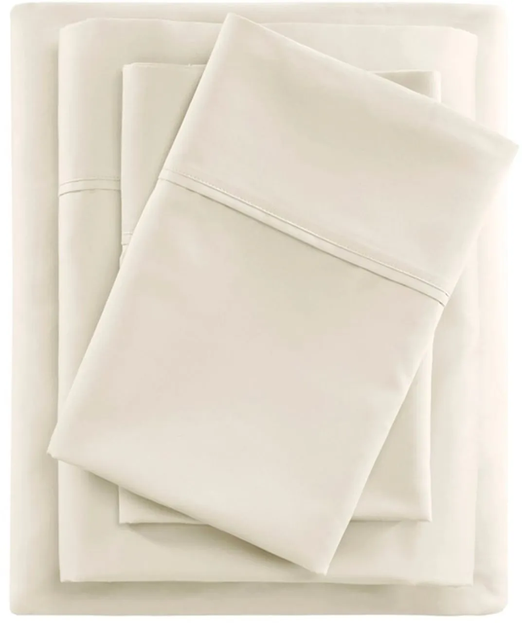 BEAUTYREST QUEEN IVORY 600 THREAD COUNT COOLING COTTON BLEND SHEET SET