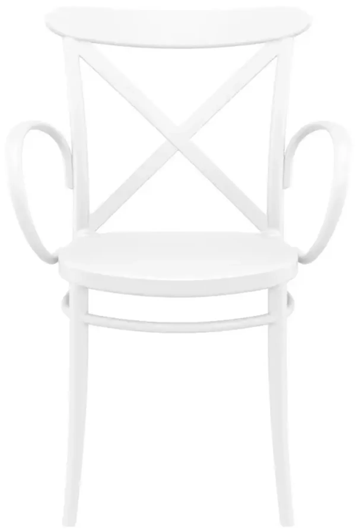 Compamia Cross XL Resin Outdoor Arm Patio Chair White