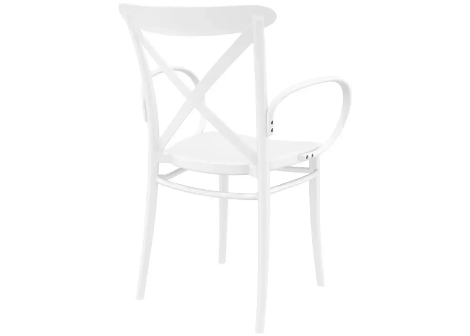 Compamia Cross XL Resin Outdoor Arm Patio Chair White