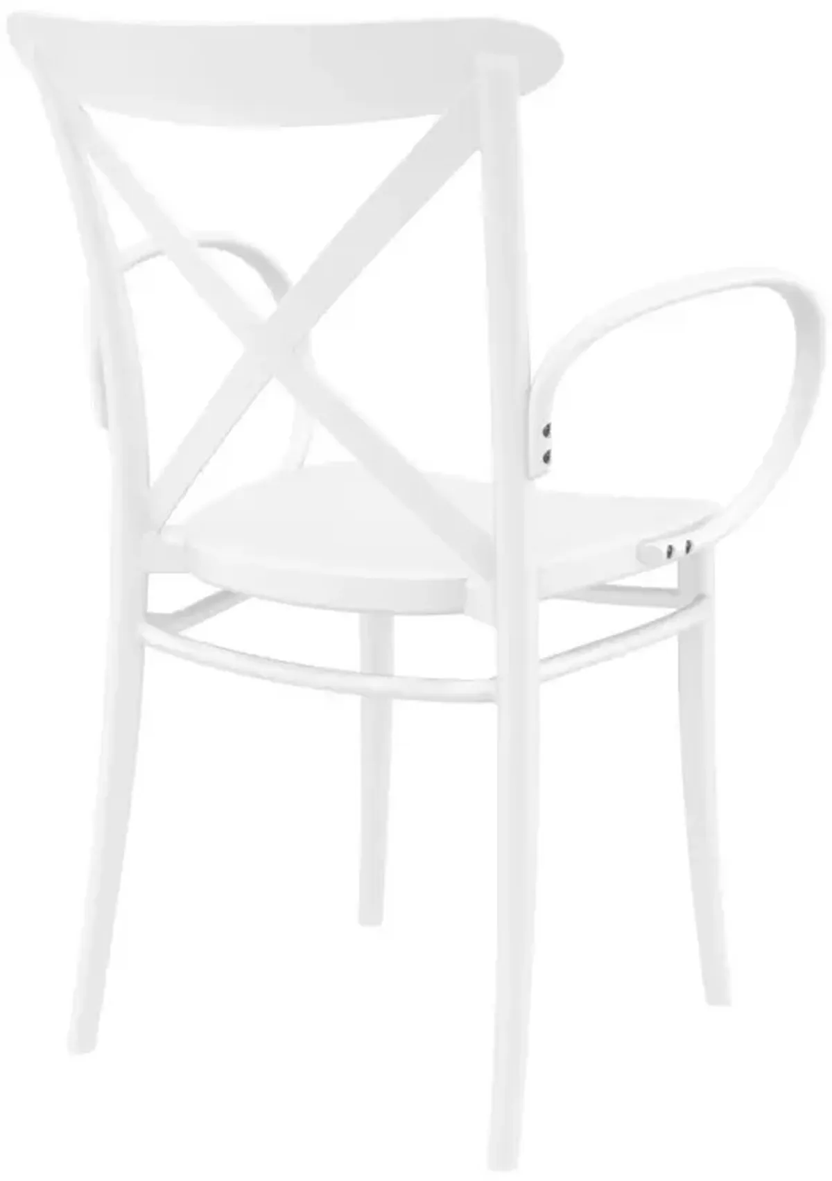 Compamia Cross XL Resin Outdoor Arm Patio Chair White