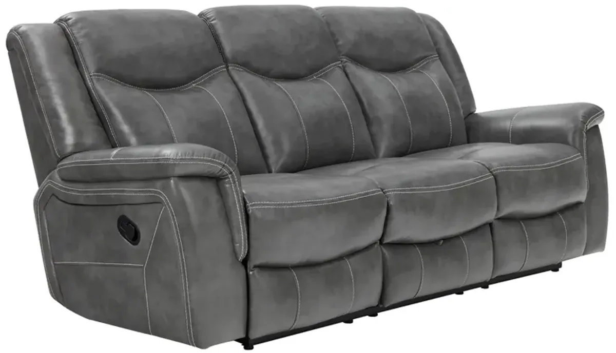 Coaster Conrad Upholstered Padded Arm Motion Sofa Grey