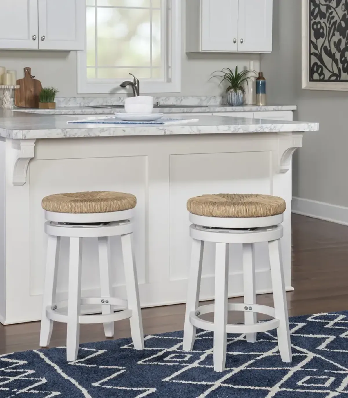 Powell Morgan Counter Stool White