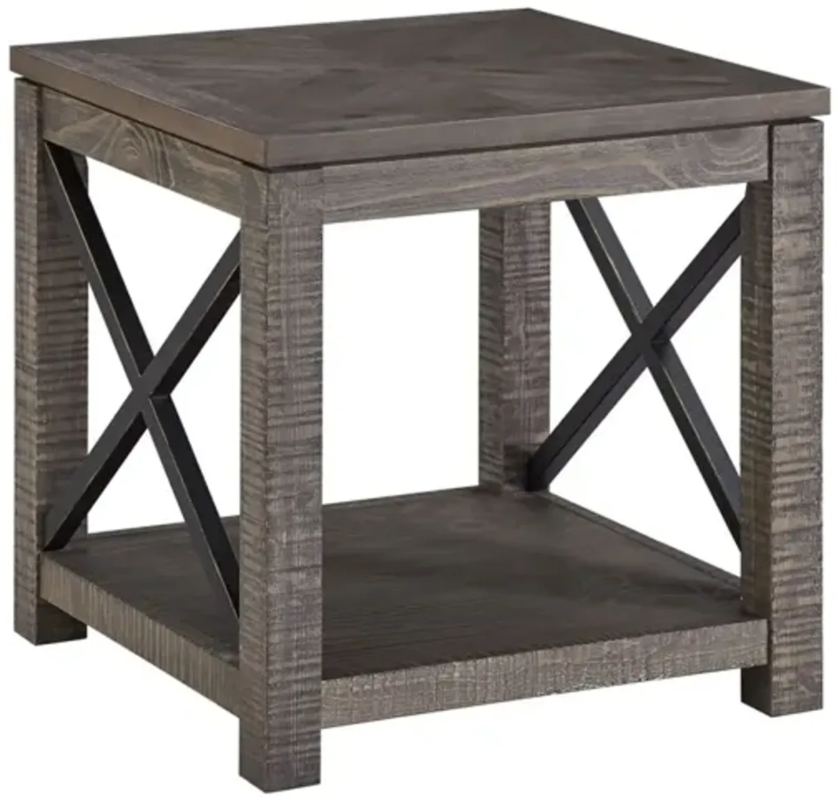Steve Silver Dexter Square End Table In Driftwood
