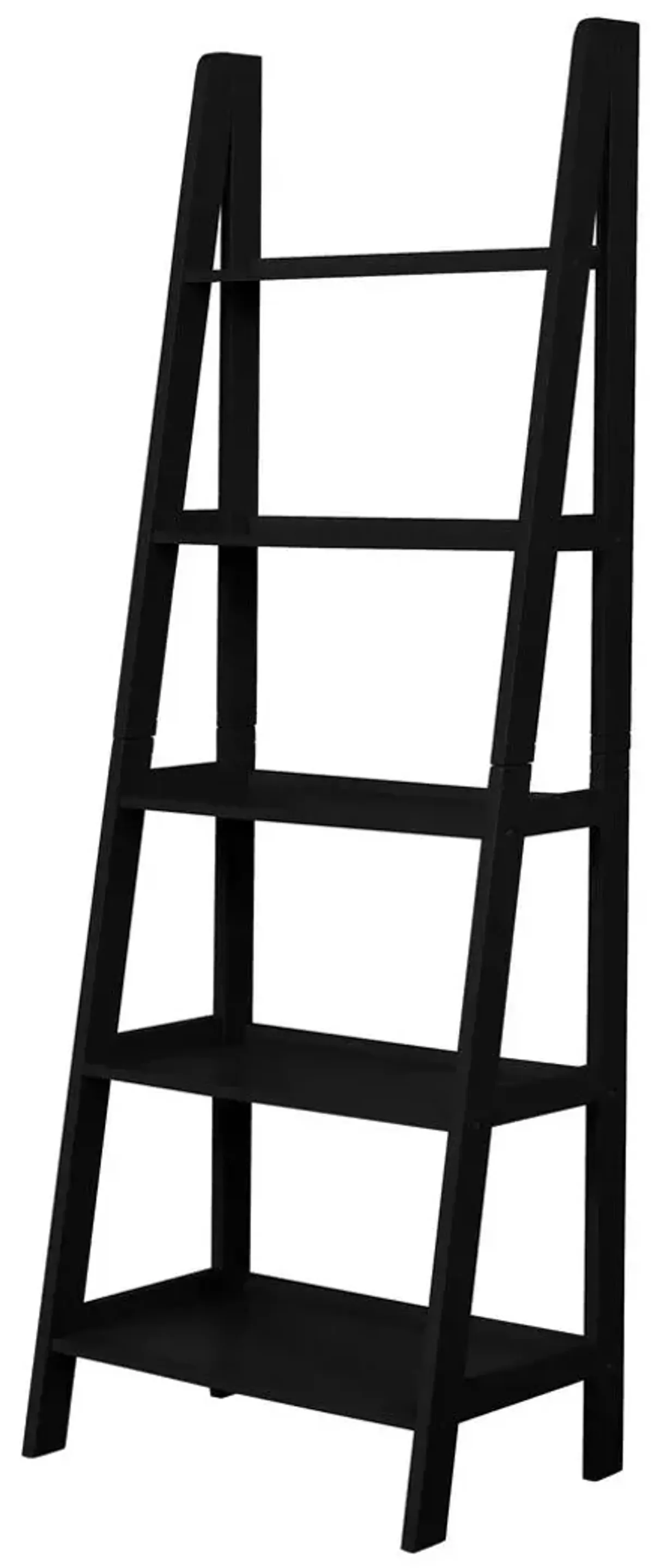 Linon Acadia Ladder Bookshelf Black