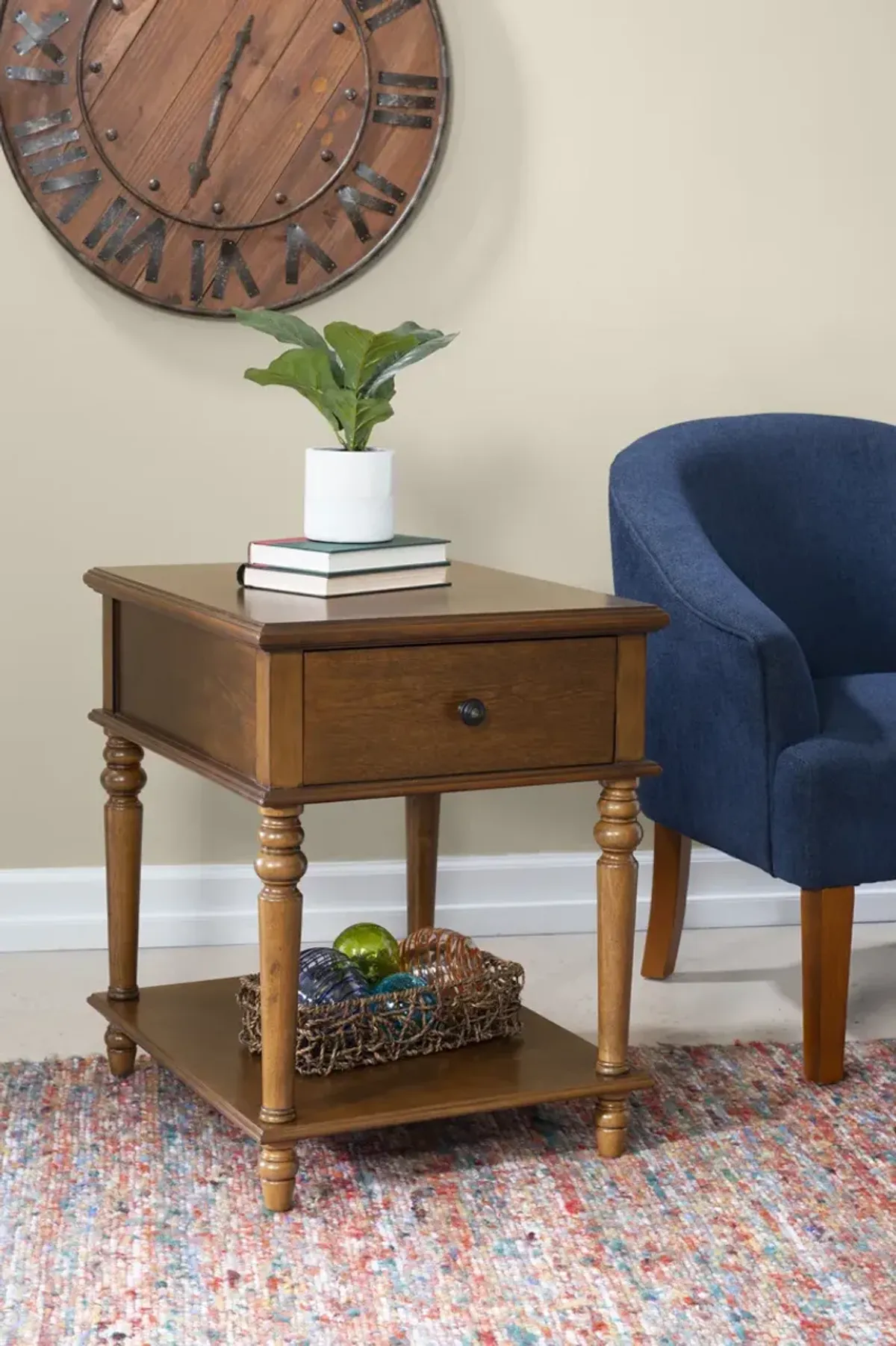 Powell Mcghie Side Table Hazelnut