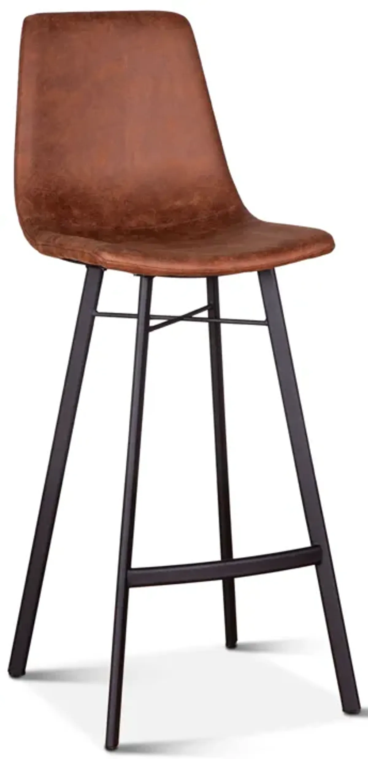 SAM RETRO BAR CHAIR IN TRAPPER BROWN