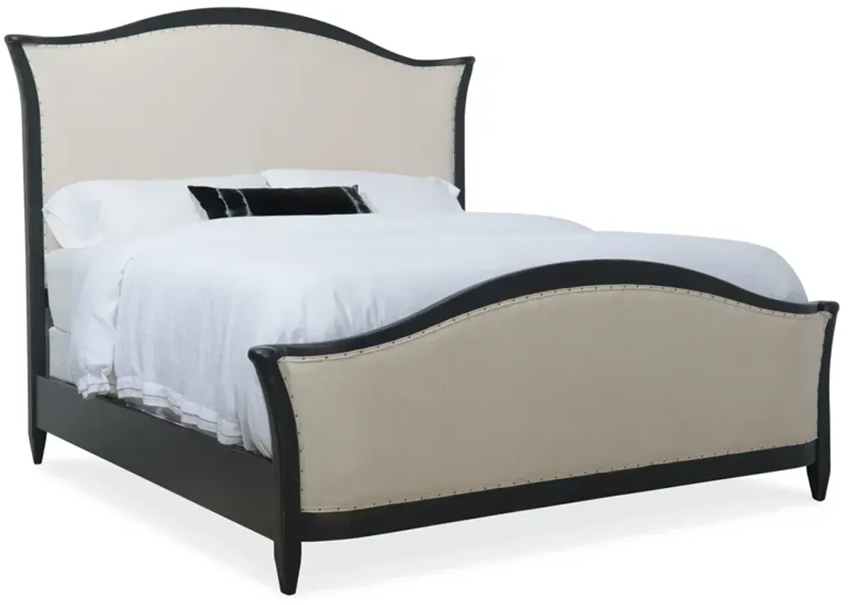 Hooker Furniture Ciao Bella King Upholstered Bed Black