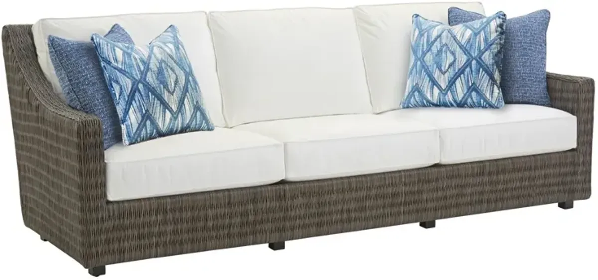 Tommy Bahama Outdoor by Lexington Cypress Point Ocean Terrace Long Patio Sofa in White