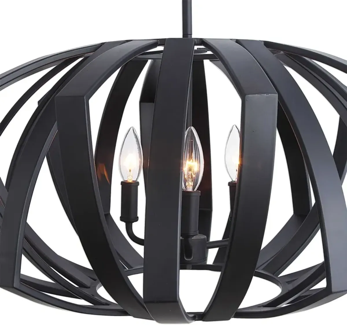 Uttermost by Kalizma Home Thales Black Geometric Pendant Light