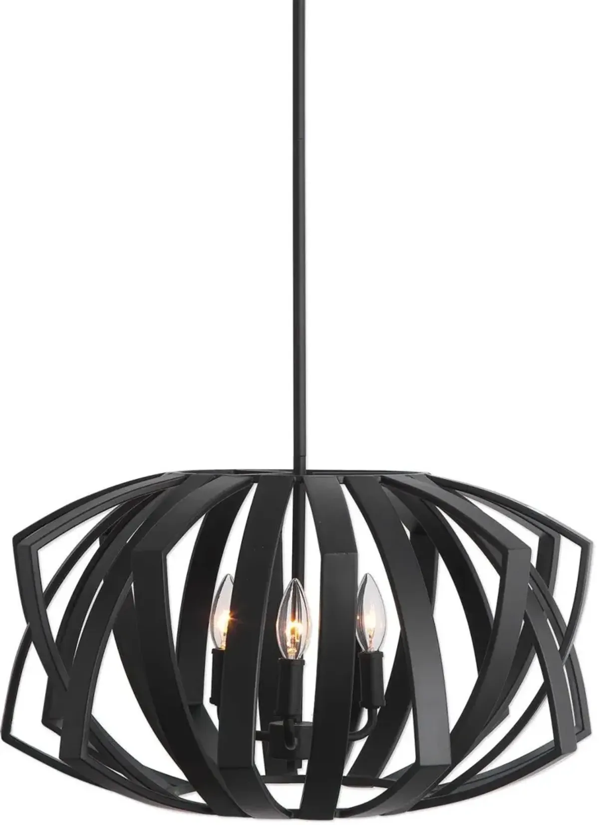 Uttermost by Kalizma Home Thales Black Geometric Pendant Light