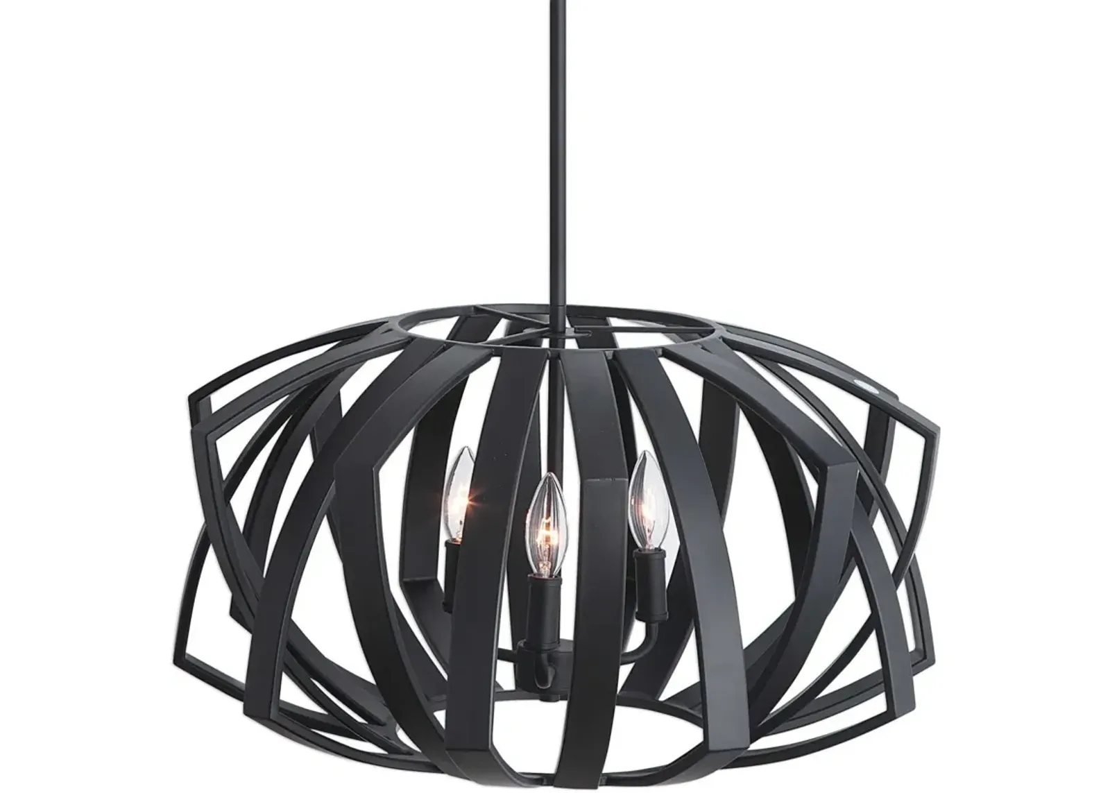 Uttermost by Kalizma Home Thales Black Geometric Pendant Light