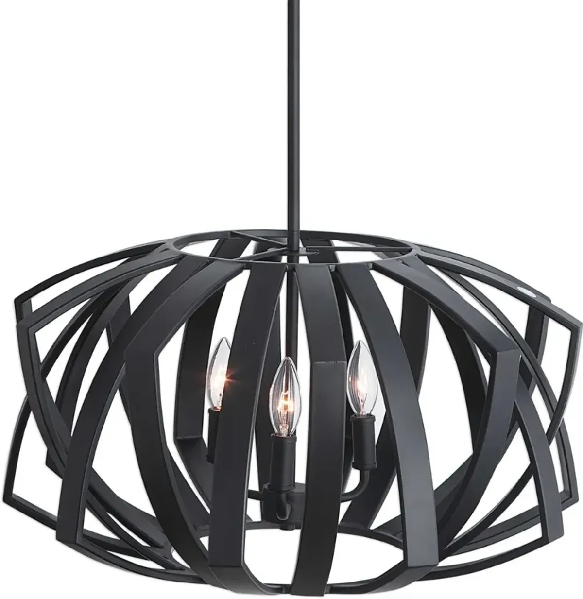 Uttermost by Kalizma Home Thales Black Geometric Pendant Light