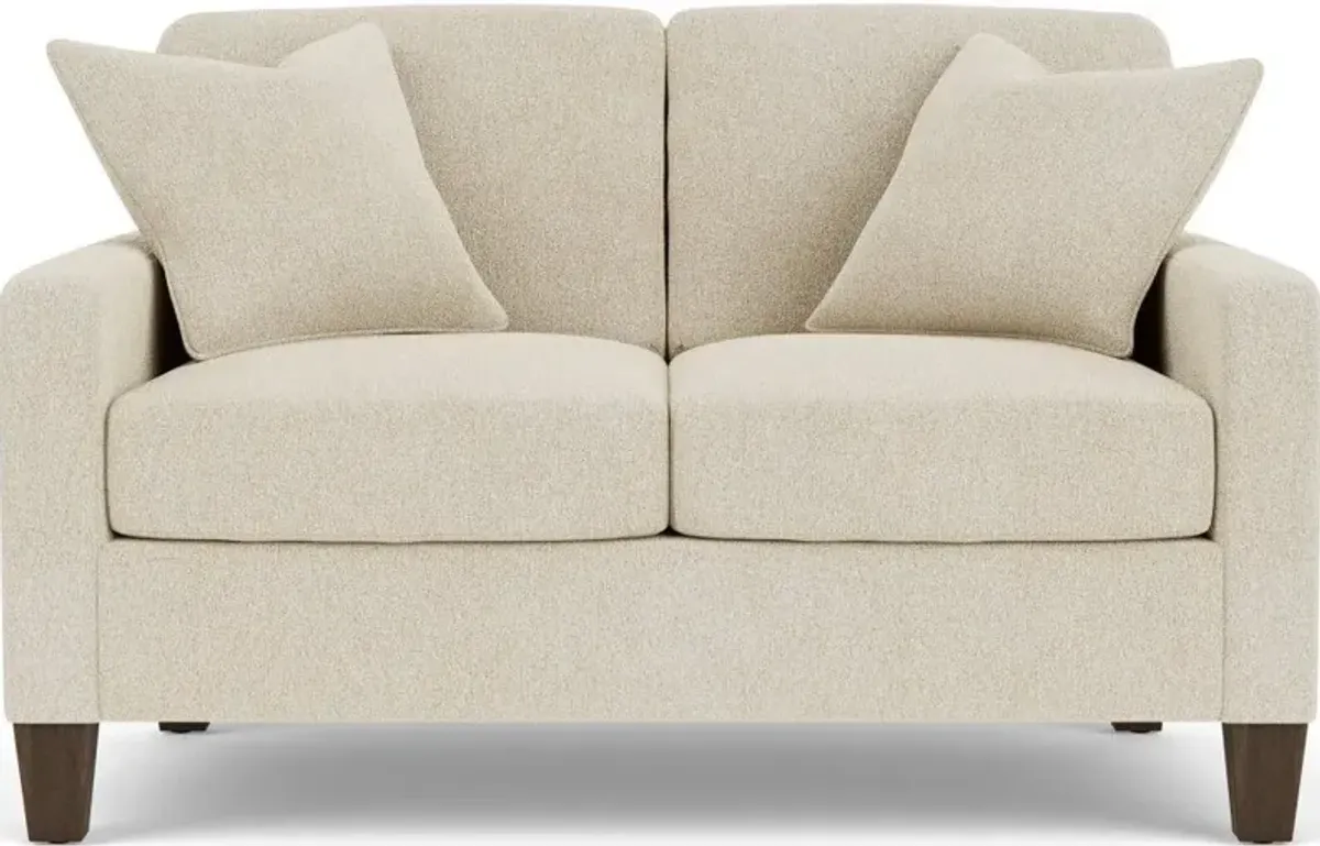 Flexsteel South Haven White Shell Loveseat