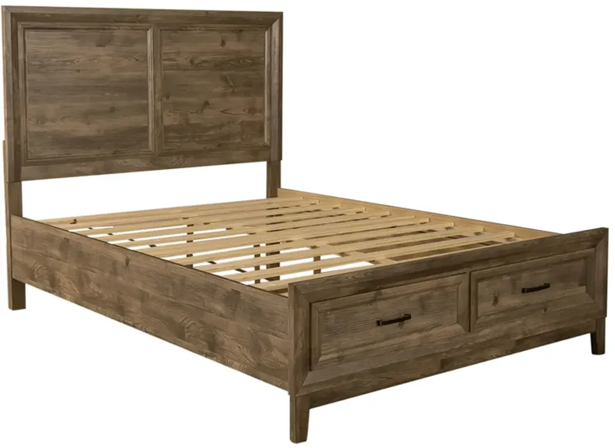 Liberty Furniture Complete Queen Bedroom Set Storage Bed, Dresser, Mirror & Nightstand Ridgecrest