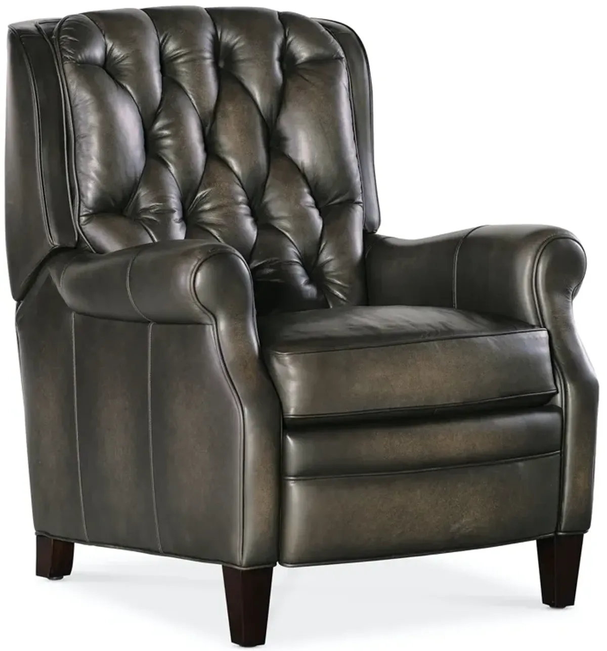 Hooker Furniture Palmer Press Back Sarzana Castle Leather Recliner Chair