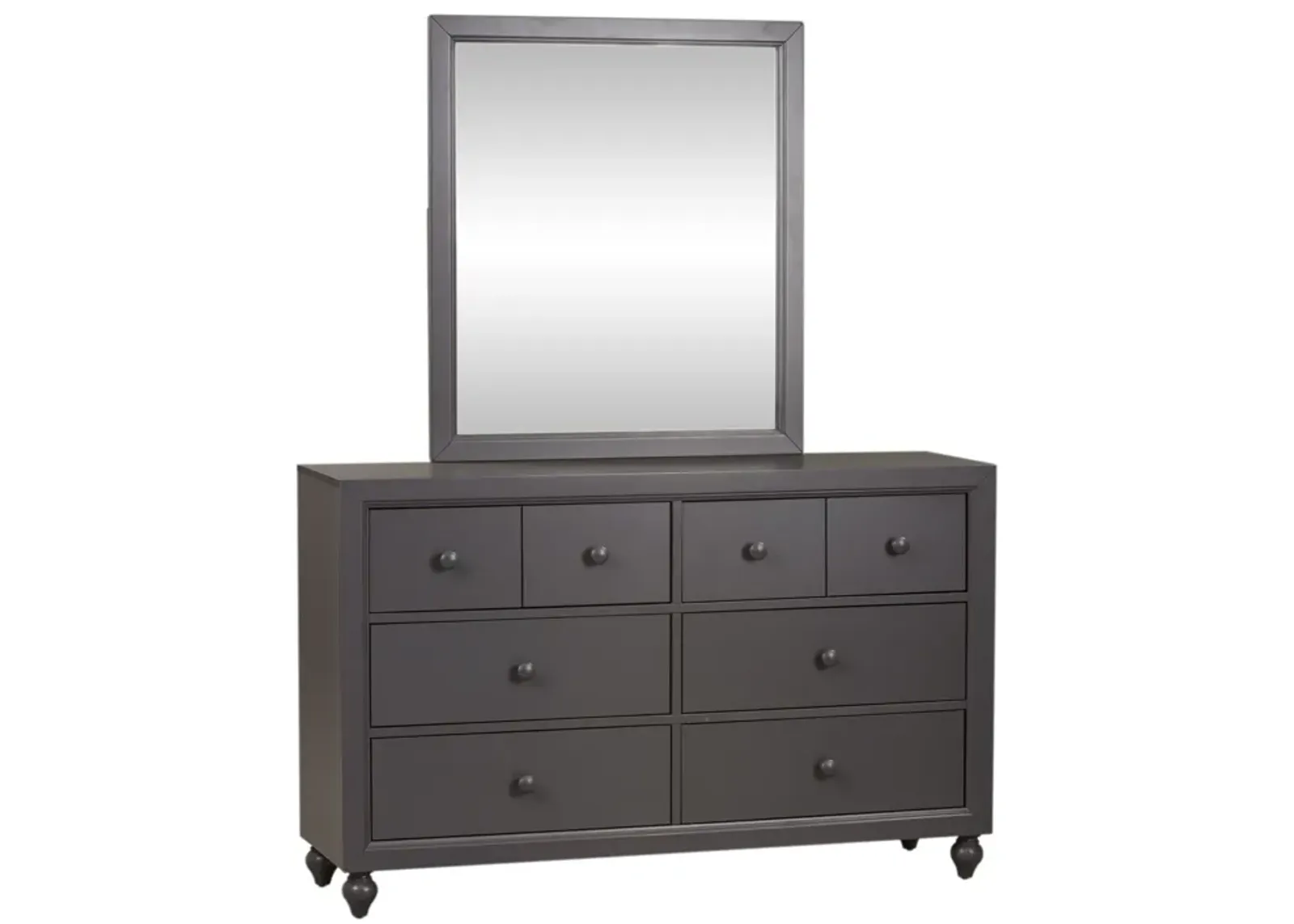 Liberty Furniture Kids/Teens Complete Twin Bedroom Set Panel Bed, Dresser & Mirror Cottage View